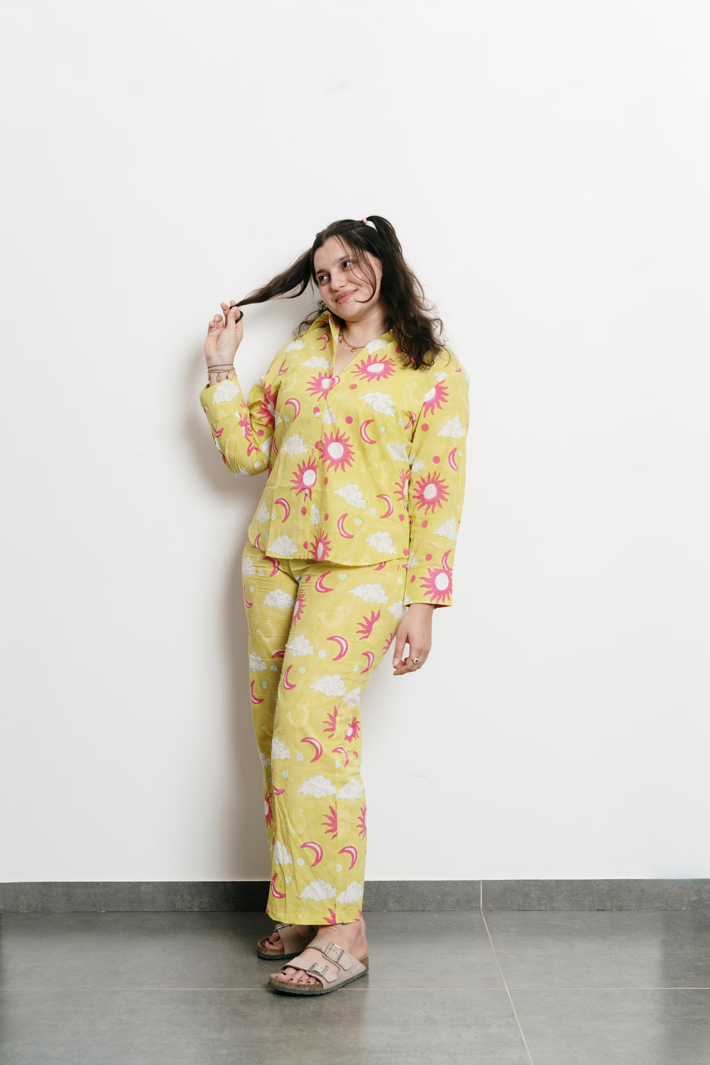 Green Stars Shirt + Trousers Set