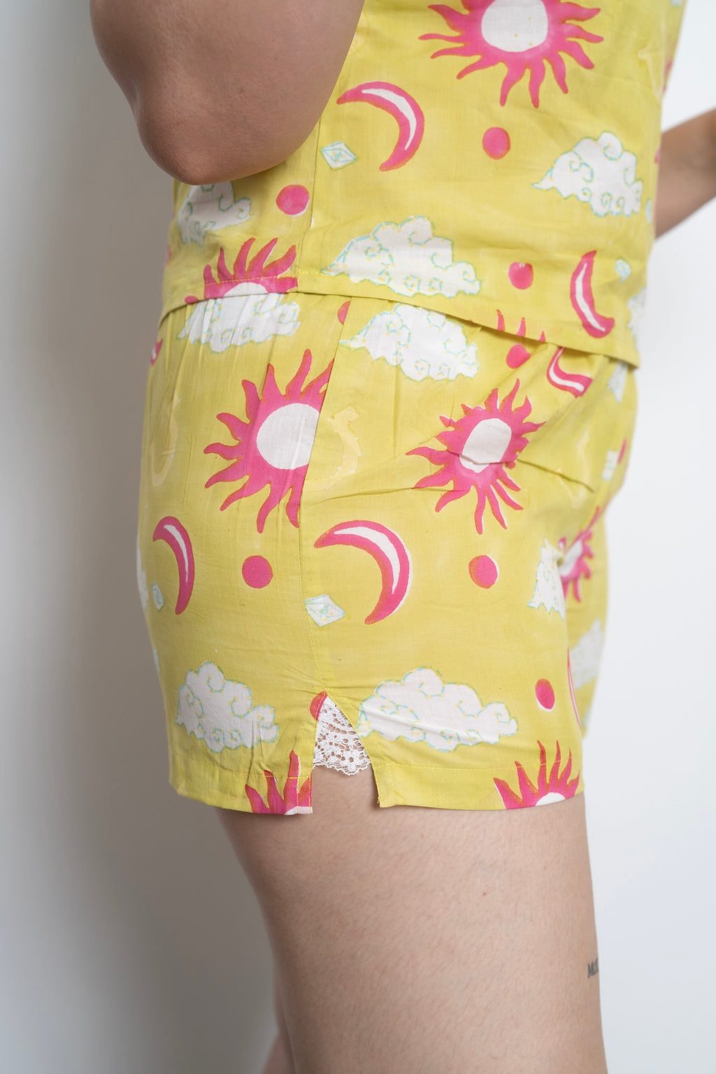 Green Stars Cami + Shorts Set