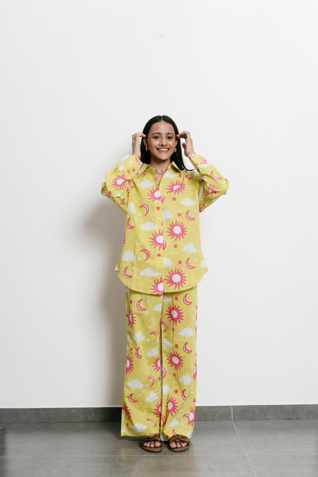 Green Stars Shirt + Trousers Set
