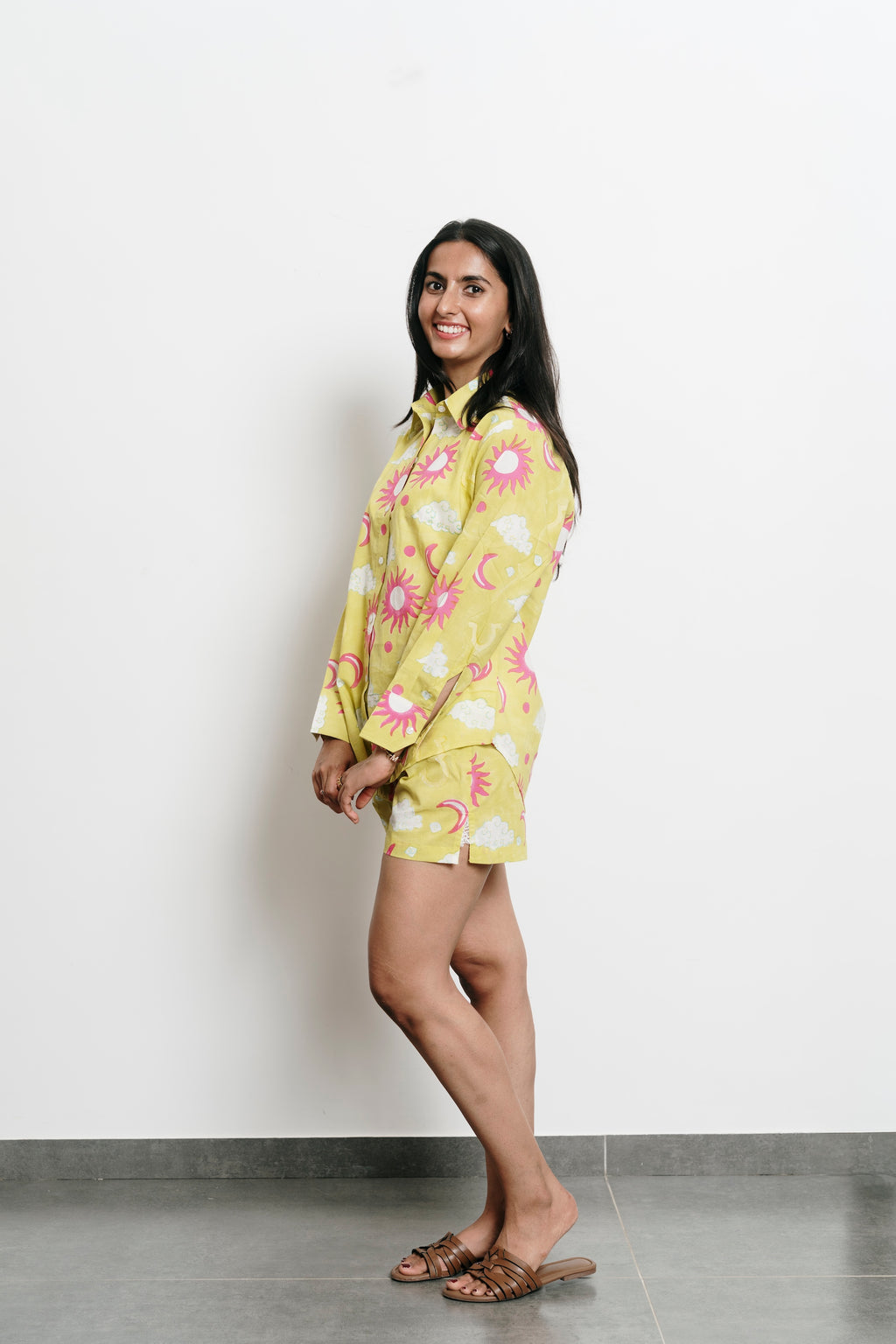 Green Stars Shirt + Shorts Set