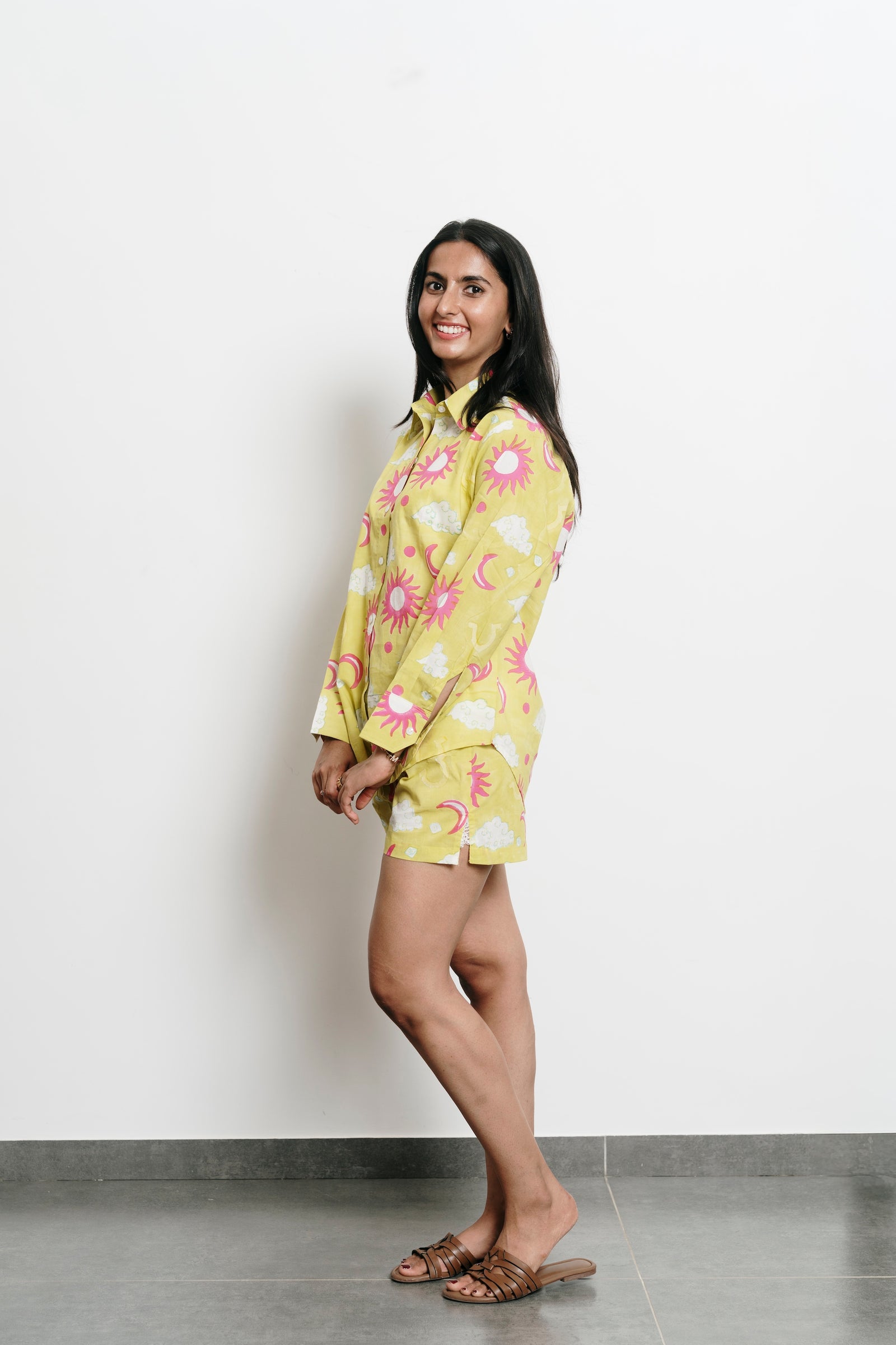 Green Stars Shirt + Shorts Set