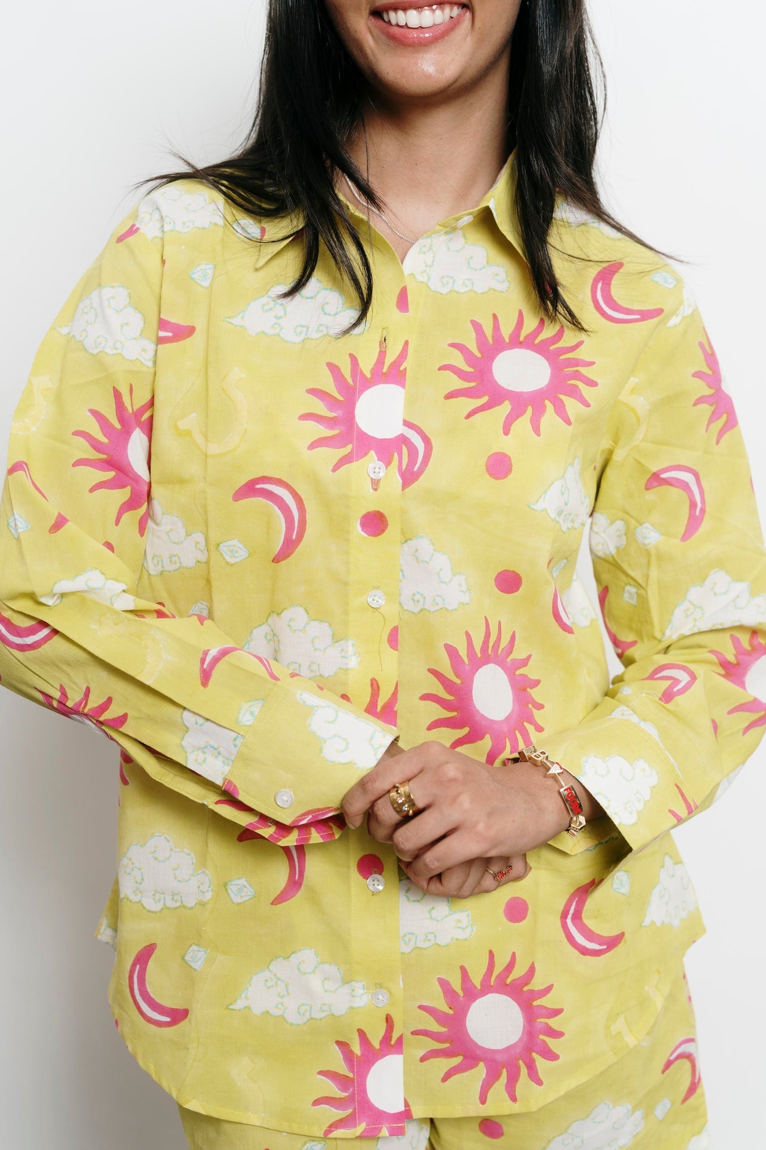 Green Stars Shirt + Trousers Set